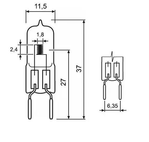 Лампа галогенна Osram 62138 100W 12V (62138) 10007690 фото
