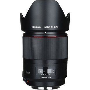 Объектив Yongnuo YN 35mm f/1.4 Wide-Angle Prime AF/MF Lens for Canon EF (YN35MMF1.4C) 10004664 фото